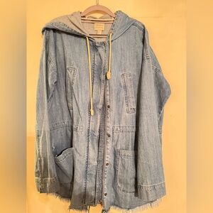 Hooded Jean jacket